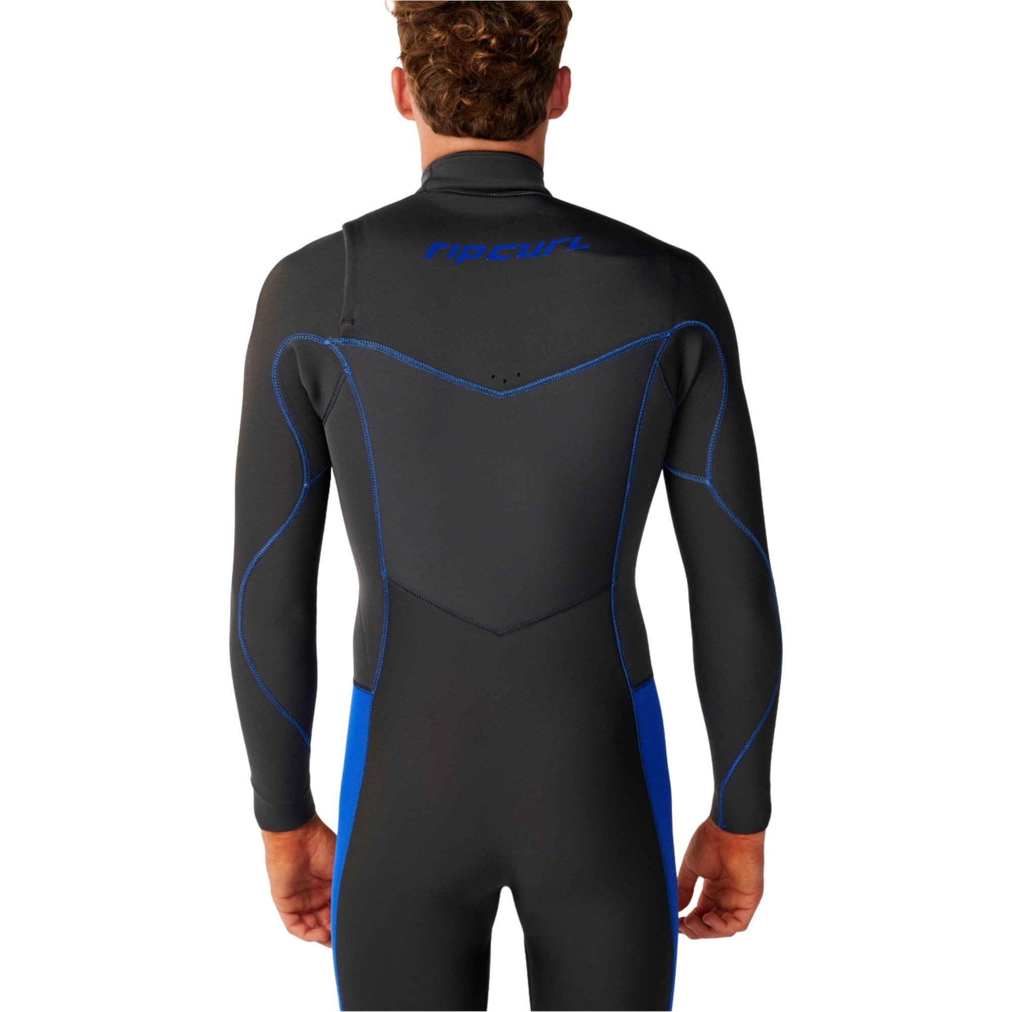 2026 Rip Curl Mens Dawn Patrol 5/3mm Chest Zip Wetsuit 16PMFS - Grey / Blue